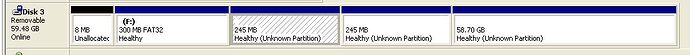 64GB SD Card Partitions