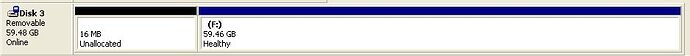 64GB SD Card Partitions before Boot